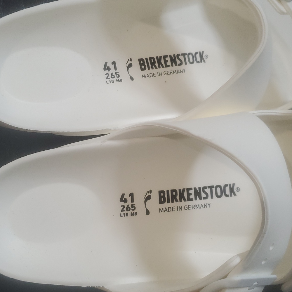 BIRKENSTOCK ARIZONA EVA SANDALS IN OFF WHITE /SZ:41 - Picture 12 of 12